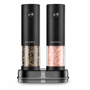 Plorix | Automatic Electric Salt & Pepper Grinder Set (2-Pack)