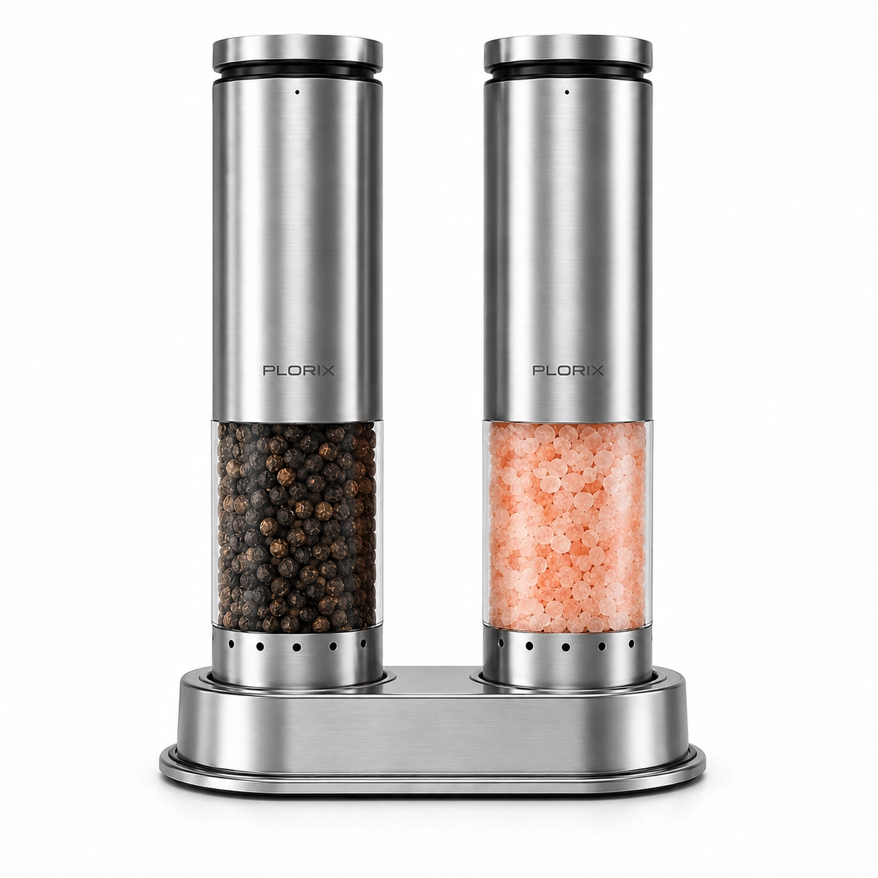 Plorix | Rechargeable Electric Salt & Pepper Grinder Set with Charging Base - Image 3