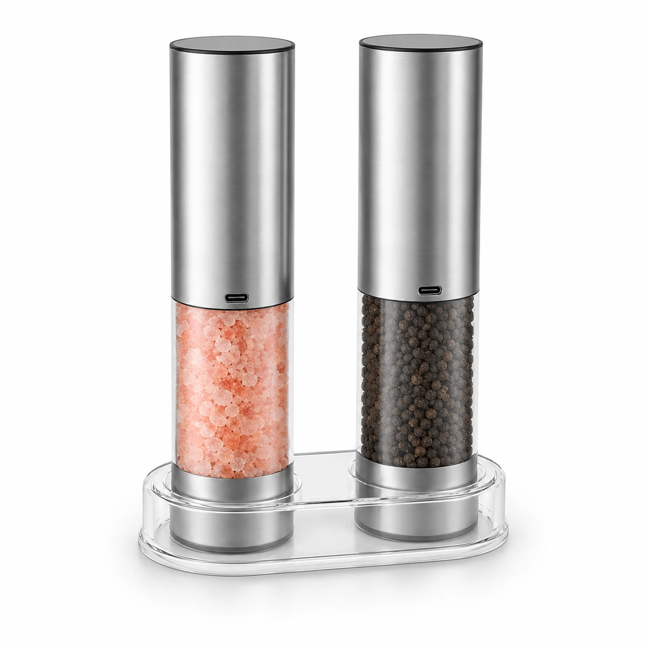 Plorix | Rechargeable Electric Salt & Pepper Grinder Set (110ml, 2-Pack) - Image 3