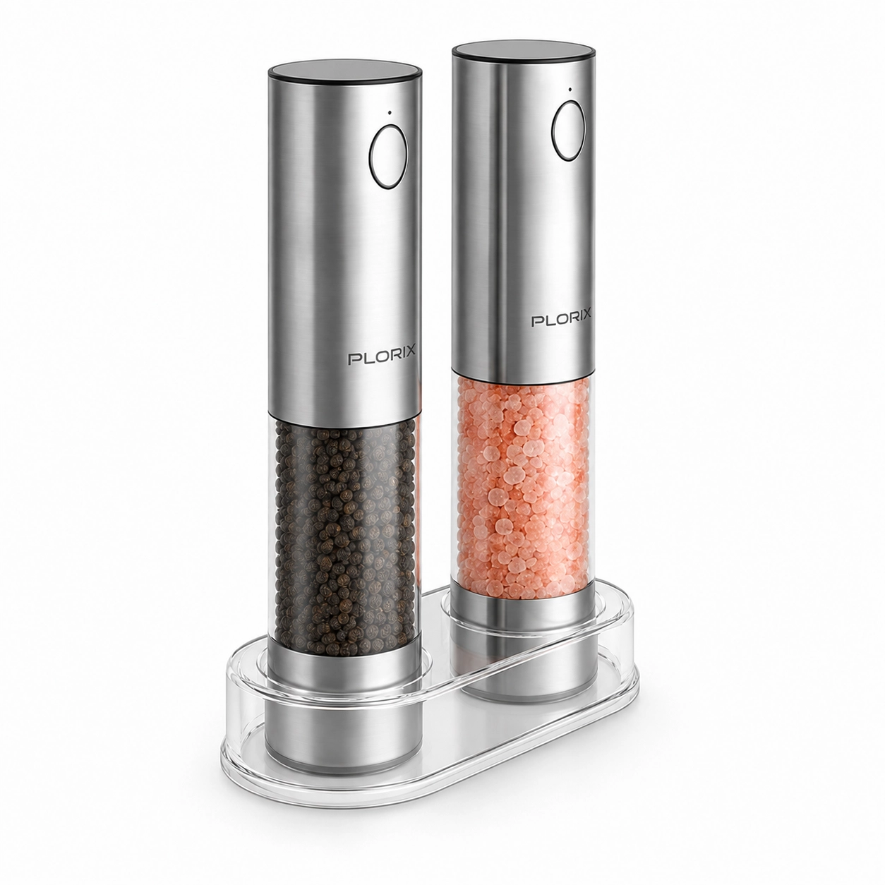 Plorix | Rechargeable Electric Salt & Pepper Grinder Set (110ml, 2-Pack) - Image 2